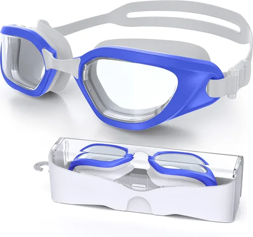 Vista 8 de Gafas de Natación, Gafas de Natación Unisex para Adultos Anti Niebla Anti UV Sin Fugas Visión Amplia para Hombres Mujeres Jóvenes