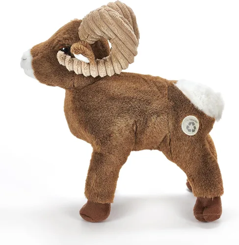 Vista 5 de The Petting Zoo Peluche de oveja de cuerno grande, regalos para niños, animales del zoológico Wild Onez, juguete de peluche de oveja, 12 pulgadas