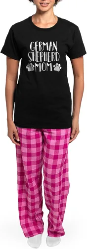 Vista 5 de CafePress Pijama oscuro de pastor alemán para mujer, ropa de dormir