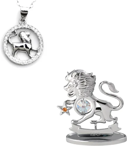 Vista 9 de CRYSTOCRAFT Regalo de sagitario, adorno de constelación con cristal austriaco, adorno de cristal de signo del zodiaco, colección de decoración