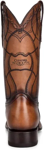 Vista 5 de Cuadra Botas Rodeo para hombre en cuero genuino marrón, Metálico, marrón