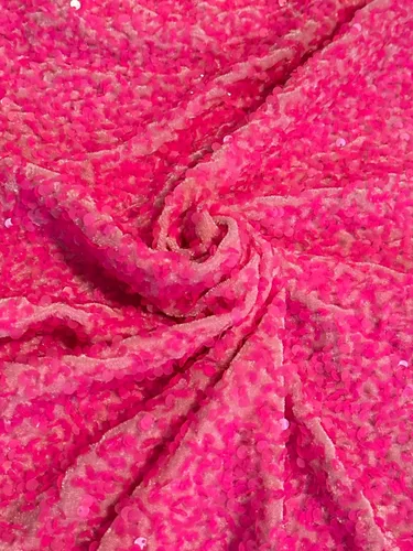 Vista 6 de Tela de terciopelo de lentejuelas suave y elástica con lentejuelas brillantes, perfecta para costura, disfraces, tapicería y decoración de Navidad