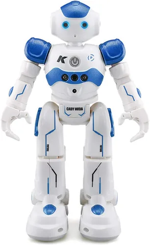 Vista 5 de Juguete de robot RC con detección de gestos inteligente para niños, puede cantar, bailar, hablar, regalo de cumpleaños de Navidad (blanco)