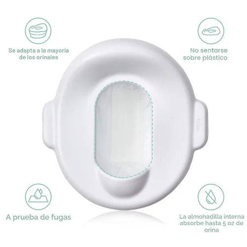 Vista 4 de Frida Baby Poo + Pee - Revestimientos para orinales, a prueba de fugas, fácil limpieza, 30