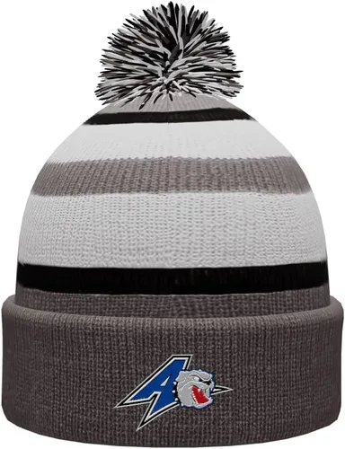 Vista 58 de NCAA Prime - Gorro de punto de invierno con pompón plegable