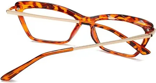 Vista 3 de Gafas de miopía con bisagra de resorte para mujer -6.00 Gafas de distancia de miopía de ojo de gato