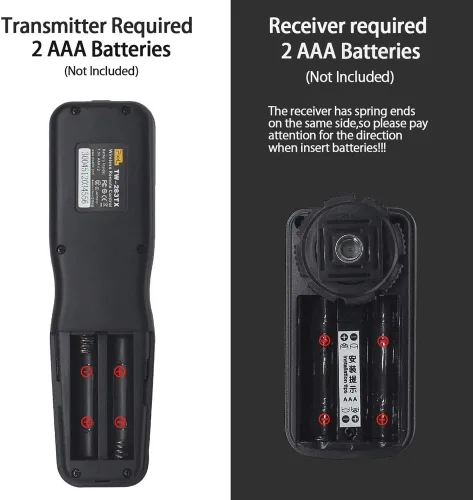 Vista 8 de Cable de liberación de obturador remoto inalámbrico Control Remoto con temporizador por cable TW-283DC0 compatible con Nikon D850 D810 D800 D700