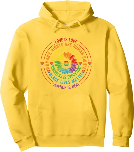 Vista 7 de Love is love - Sudadera con capucha LGBT Pride, Negro, S