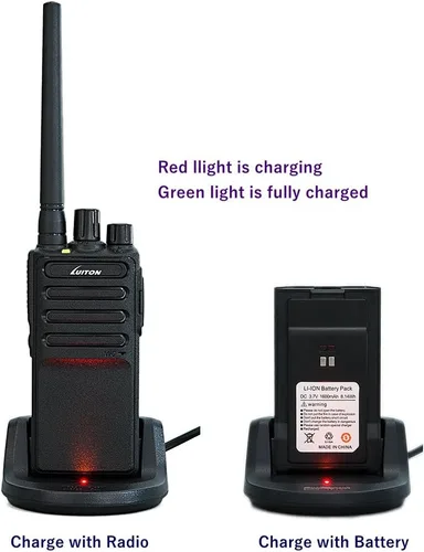 Vista 4 de Walkie Talkies Voice Scrambler con auricular para adultos al aire libre CS senderismo, caza, viajes, radios de 2 vías de larga distancia por LUITON