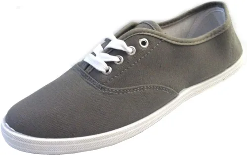 Vista 7 de Easy USA - Zapato de lona con cordones para mujer con plantilla acolchada