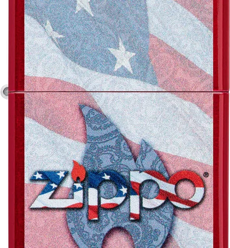 Vista 67 de Zippo encendedores con la bandera de EE. UU.