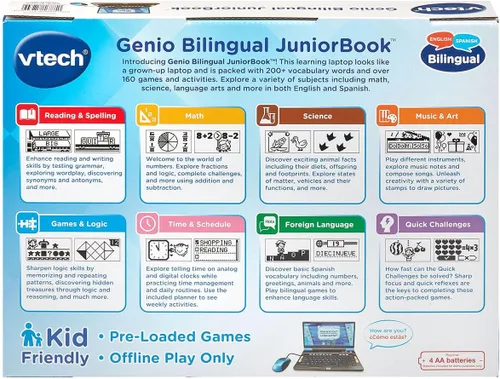 Vista 8 de VTech Genio Bilingüe JuniorBook - Laptop de aprendizaje para niños