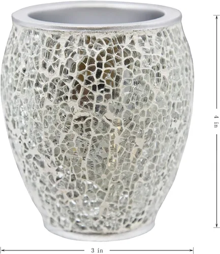 Vista 56 de Marina Decoration Juego de accesorios de baño de 4 piezas de decoración moderna de lujo, incluye dispensador de loción de jabón líquido para baño