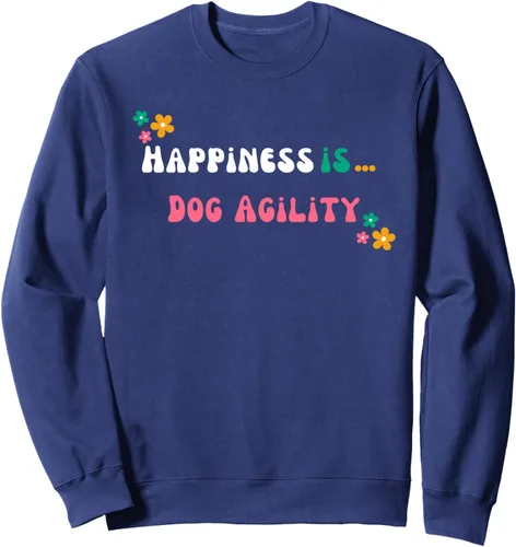 Vista 6 de Dog Agility Lover - Sudadera groovy Happiness is Dog Agility, Negro