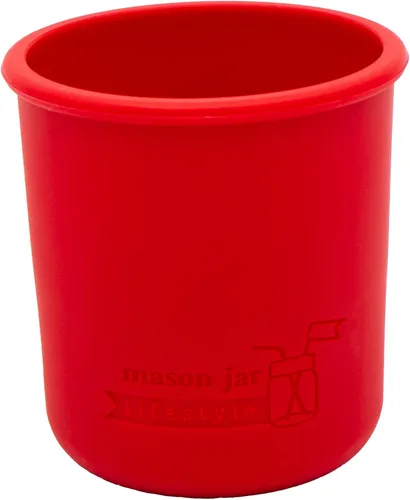 Vista 9 de Mason Jar Lifestyle Fundas de silicona de media pinta de boca regular de 8 onzas para proteger la pelota, Kerr, tarros de conservas acolchados