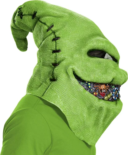 Vista 4 de Disney Nightmare Before Christmas - Máscara de vinilo de Oogie Boogie, accesorio oficial para disfraz de Oogie Boogie, talla única, Oogie Boogie