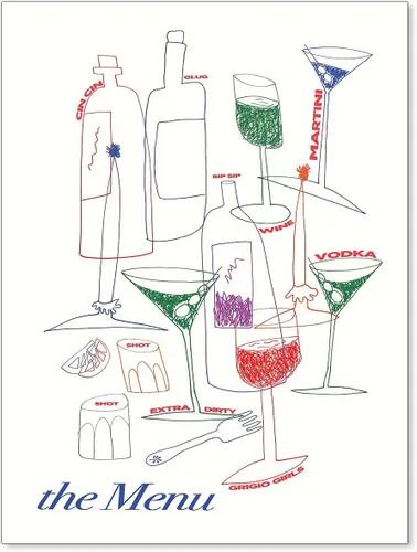 Vista 8 de MWZUPQ Póster de cóctel colorido de moda, retro, lindas copas de vino, lienzo, arte de pared, llena tu taza, pinturas impresiones de bares, cocina