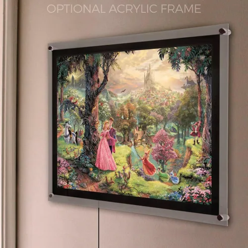 Vista 6 de MIGHTYPRINT Disney – La Bella Durmiente – Princesa Aurora y el Príncipe Felipe – Arte de pared duradero de 24 x 17 pulgadas – No hecho de papel