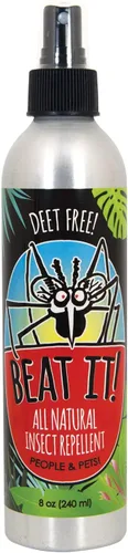 Vista 5 de Beat IT! Repelente de insectos totalmente natural sin Deet (botella de aluminio de tamaño de bolsillo de 2 onzas)