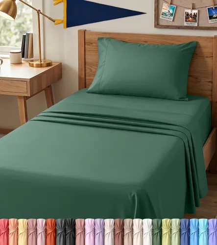 Vista 63 de Utopia Bedding - Juego de sábanas de microfibra cepillada, resistente al encogimiento y a la decoloración, de fácil cuidado, 3 piezas, tamaño Beige