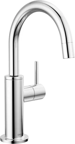 Vista 8 de Delta Grifo dispensador de bebidas contemporáneo, grifo de fregadero de cocina de agua potable de níquel cepillado, acero inoxidable ártico