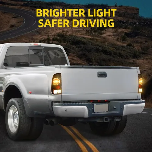 Vista 6 de DWVO Luces traseras compatibles con Ford F-150/97 98 99 F-250 F-350 F-450 F-450 F-550 Super Duty compatible con modelos Styleside solamente, no son