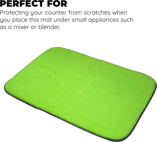 Vista 4 de Jacent Alfombrilla de secado de productos de microfibra, 12 x 18 pulgadas, 1 paquete