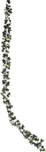 Vista 5 de Larksilk Guirnalda de hiedra inglesa abigarrada de 6 pies, paquete de 6 vegetación artificial de seda para el hogar