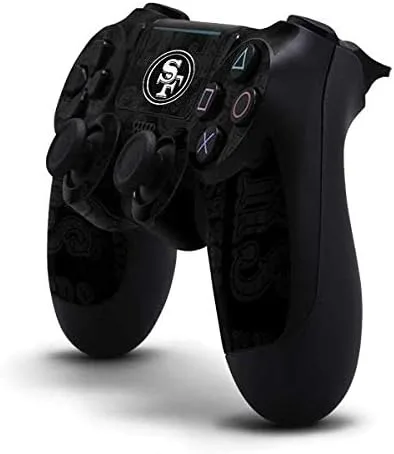 Vista 2 de NFL San Francisco 49ers Skin para mando de PS4 Pro/Slim – San Franciso 49ers blanco y negro