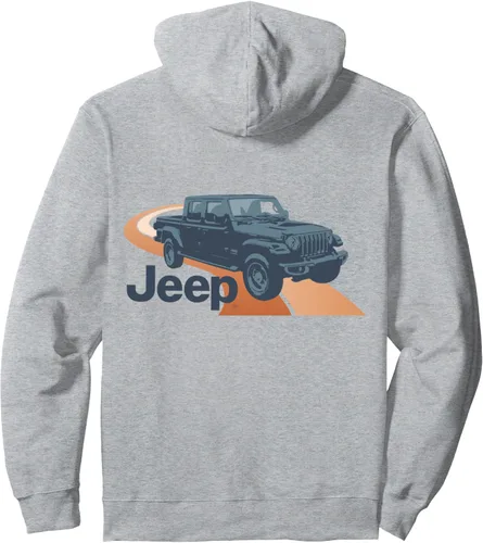 Vista 2 de Jeep Sudadera con capucha Gladiator On Road (delanteratrasera), gris, S