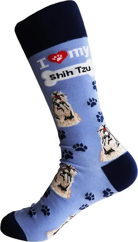 Vista 7 de Sock Society I Love Dogs - Calcetines divertidos unisex para hombres y mujeres, diseño casual, paquete de 3