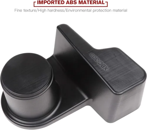 Vista 4 de CheroCar Portavasos, caja de almacenamiento para palanca de cambios, bandeja organizadora con bolsillos para Jeep Grand Cherokee 2011-2020