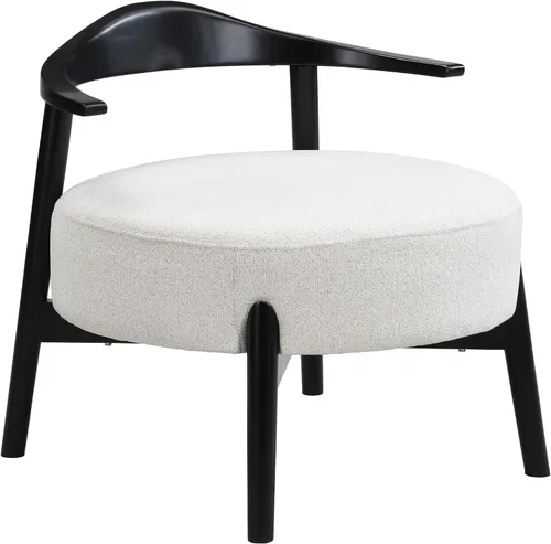 Vista 5 de Christopher Knight Home Ipomoea - Silla decorativa de respaldo bajo, silla de sala de estar, silla cómoda para dormitorio, silla auxiliar de madera