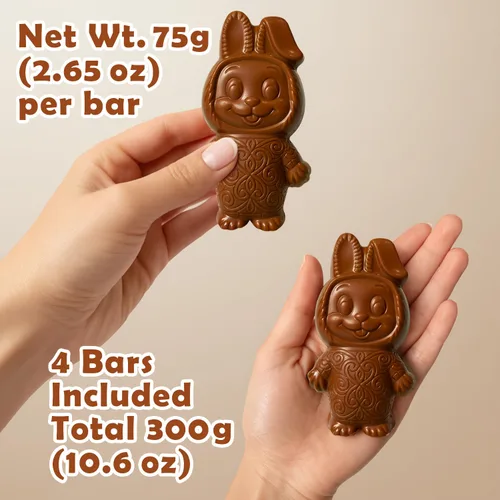 Vista 4 de Ceres Gourmet Surprise Dubai Barra de chocolate, 1 paquete de galletas misteriosas o chocolate de conejo dulce con sabor a mango, arándano