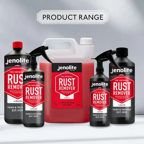 Vista 6 de JENOLITE Removedor de Óxido Original para Metal - Líquido de Acción Rápida - Fuerza Industrial, Elimina el Óxido hasta el Metal Desnudo - 500ml
