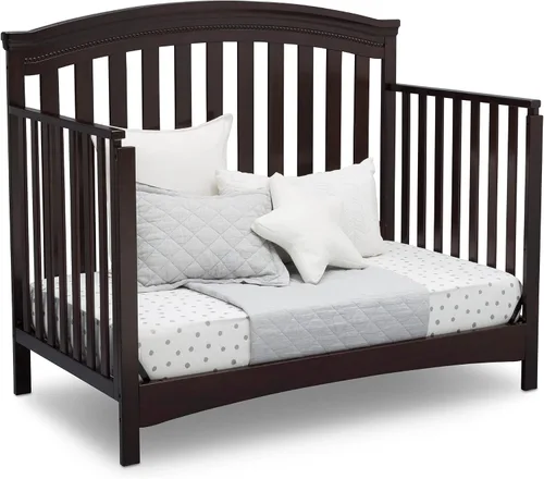Vista 9 de Delta Children Emerson - Cuna convertible 4 en 1, certificado Greenguard Gold, chocolate negro