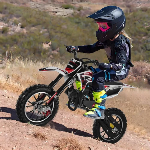 Vista 4 de 50CC Kids Dirt Bike Gas Powered 2-Stroke Mini Motorcycle 25MPH for kid 8-14 Black