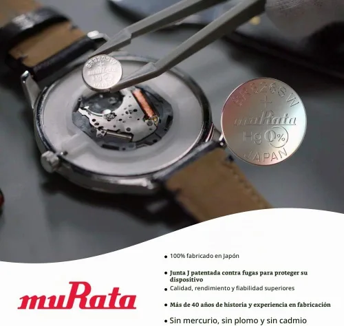 Vista 6 de Murata 371 Batería SR920SW 1.55V Celda de botón de reloj de óxido de plata (10 baterías)