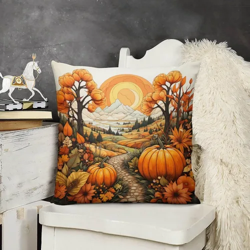 Vista 14 de Fundas cuadradas decorativas de Acción de Gracias, diseño de pájaros, flores, decoración del hogar, 12 x 12 pulgadas, otoño, Acción de Gracias