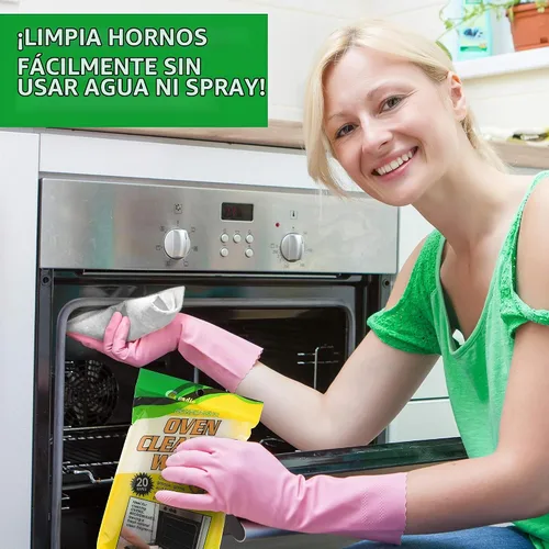 Vista 6 de Cadie Toallitas de limpieza para horno desengrasante 20 toallitas