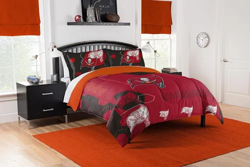 Vista 19 de Northwest NFL Unisex-Adult Comforter and Sham Set Safety