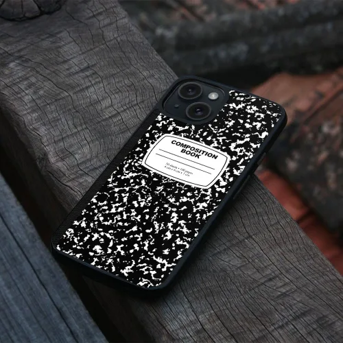 Vista 4 de FINCIBO Funda protectora de goma suave antiarañazos, a prueba de golpes, compatible con Apple iPhone 15 de 6.1 pulgadas 2023, libro de composición