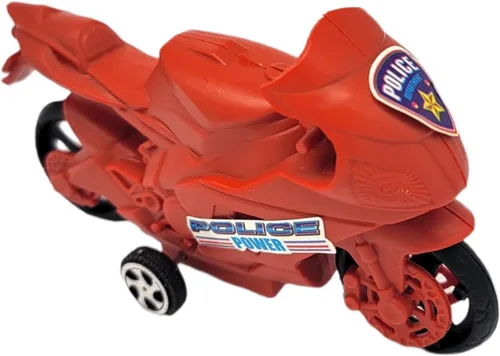 Vista 6 de AMERICAN WIT Paquete de 12 motos de tracción (4,25 pulgadas) 12 bicicletas, varios colores: rojo, negro y azul. Plástico