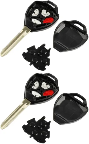 Vista 2 de Funda y almohadilla para control remoto de entrada sin llave para Toyota Avalon 2008-2013 / Camry 2007-2011 / Corolla 2008-2013 / Venza 2009-2014