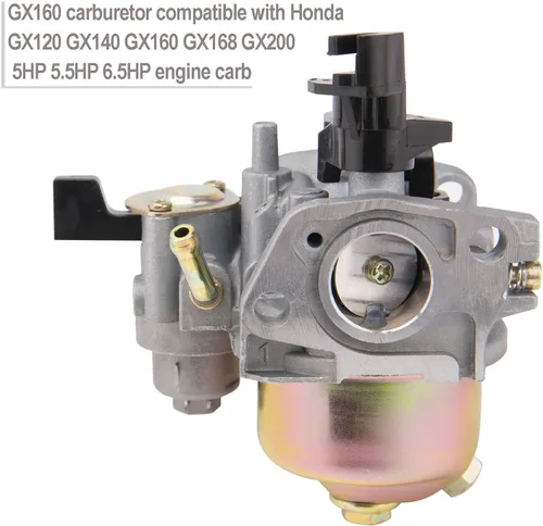 Vista 2 de Carburador GX160 para Honda GX120 GX140 GX160 GX168 GX200 5HP 5.5HP 6.5HP Carburadores de motor pequeño, carburador GX 160 con kit de afinación