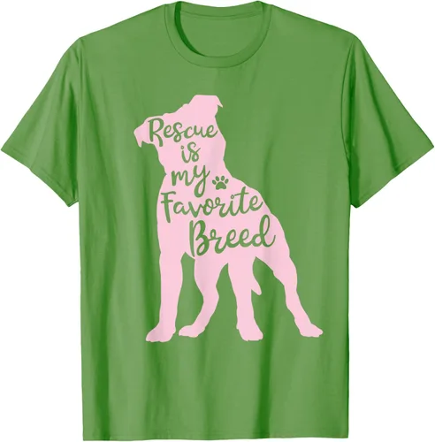 Vista 16 de Pitbull Rescue Is my Favorite Breed Dog Pit Bull Mama - Camiseta, Negro, S