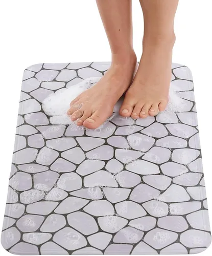 Vista 13 de ENKOSI Tapete de ducha antideslizante – Alfombra de baño para suelos de bañera y ducha – Alfombra antideslizante con fuerte agarre de ventosa