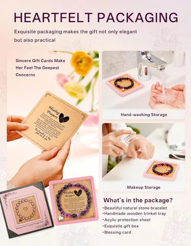 Vista 6 de LEJIAJINW Regalos curativos de aliento para mujeres, regalos de jubilación de agradecimiento para compañera de trabajo, profesora, jefe, mamá