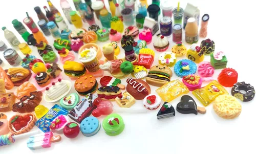 Vista 3 de Botellas en miniatura de bebida de comida para jugar al juego de cocina (20 comidas (aleatorias))