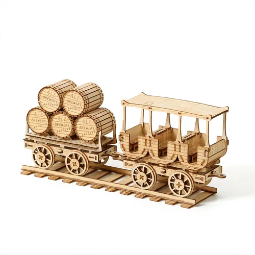Vista 8 de Rompecabezas de madera 3D en kits de modelos de dirigibles, acertijos cerebrales y rompecabezas para Navidad/Cumpleaños, regalos para adultos